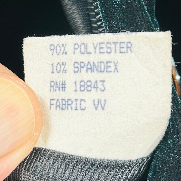 Emil Rutenberg Green Velvet Button Short Blazer Jacket Size L - Picture 7 of 8